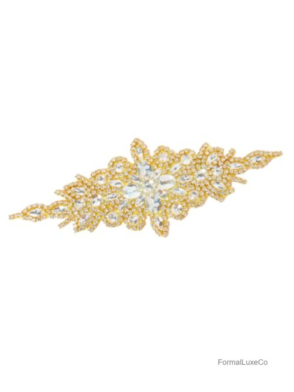 Crystal Rhinestone Bridal Belt Wedding Sash Applique DIY
